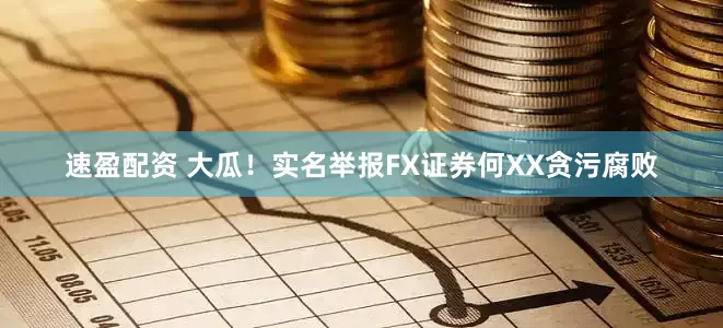 速盈配资 大瓜！实名举报FX证券何XX贪污腐败