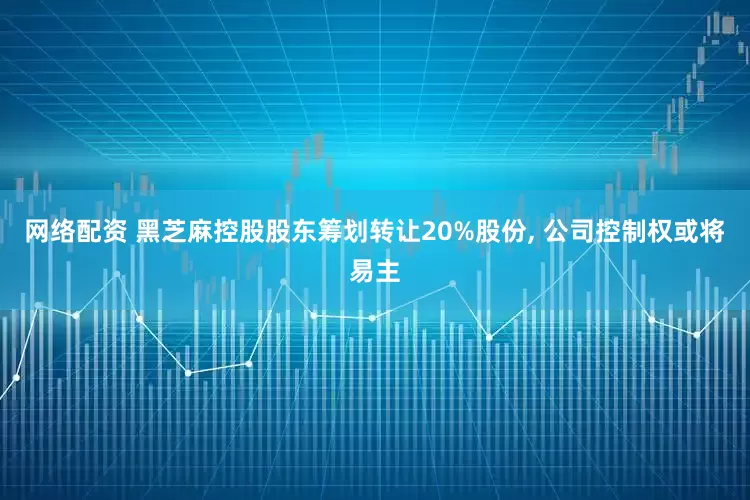 网络配资 黑芝麻控股股东筹划转让20%股份, 公司控制权或将易主